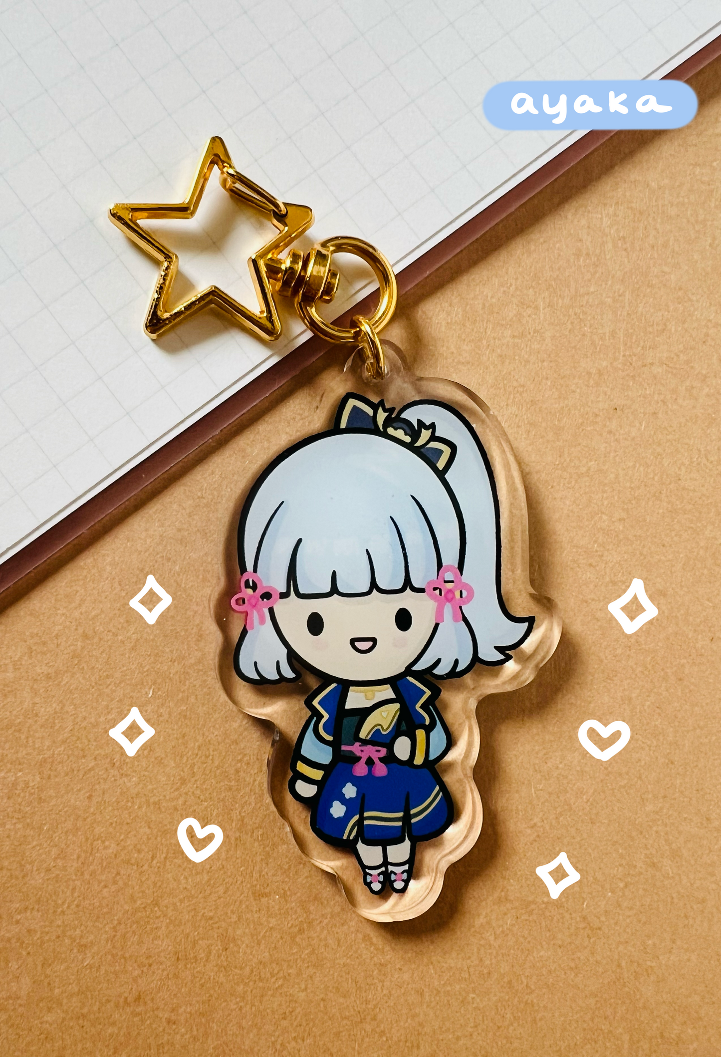 Genshin Impact Kamisato Ayaka Keychain