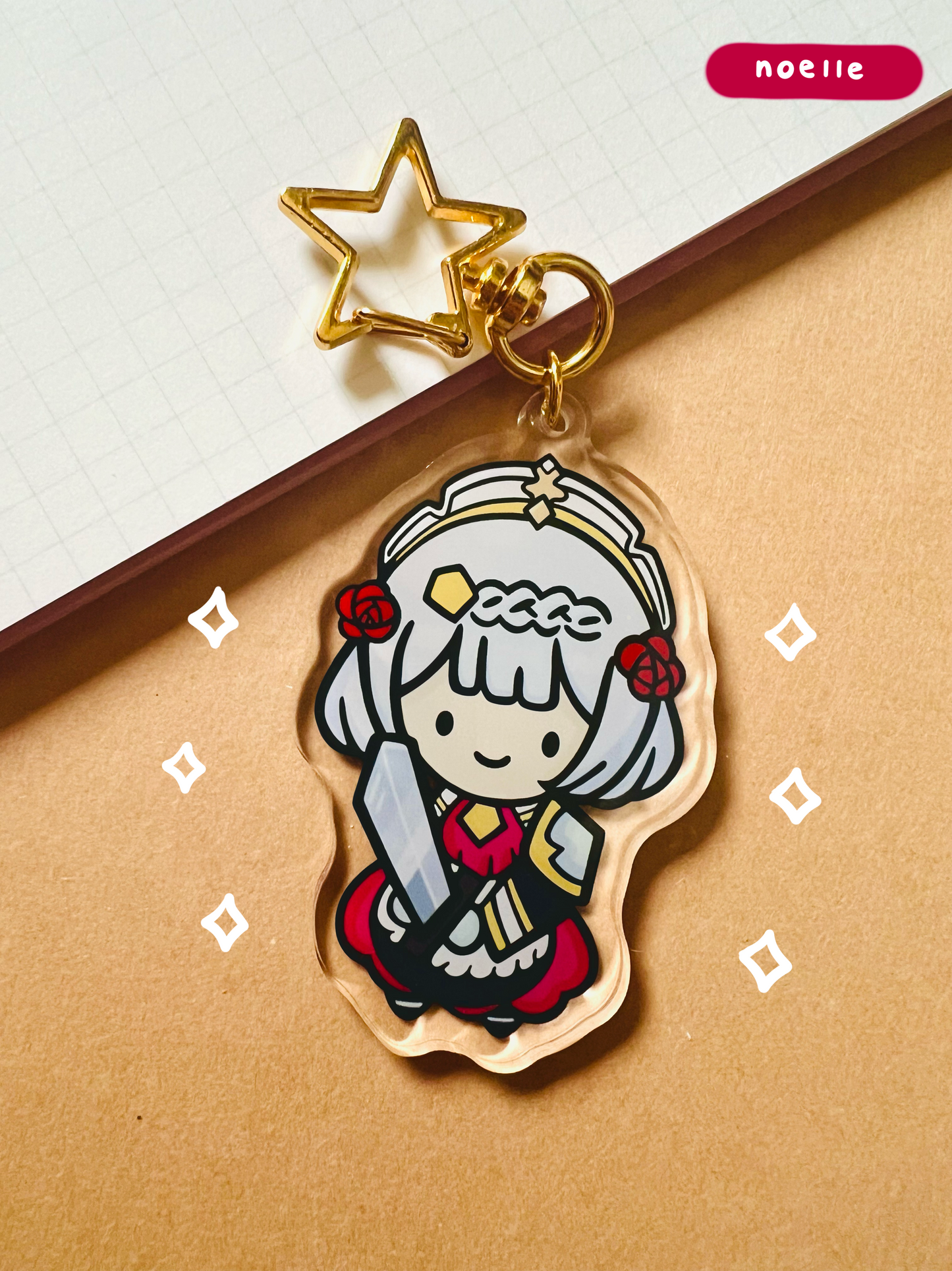 Genshin Impact Noelle Keychain