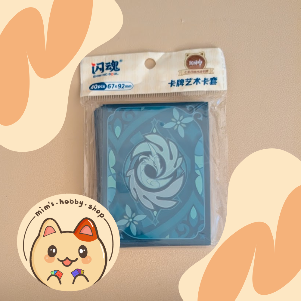 Genshin Impact Genius Invokation TCG Card Sleeves - Azurite Swirl