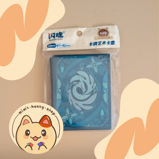 Genshin Impact Genius Invokation TCG Card Sleeves - Azurite Swirl